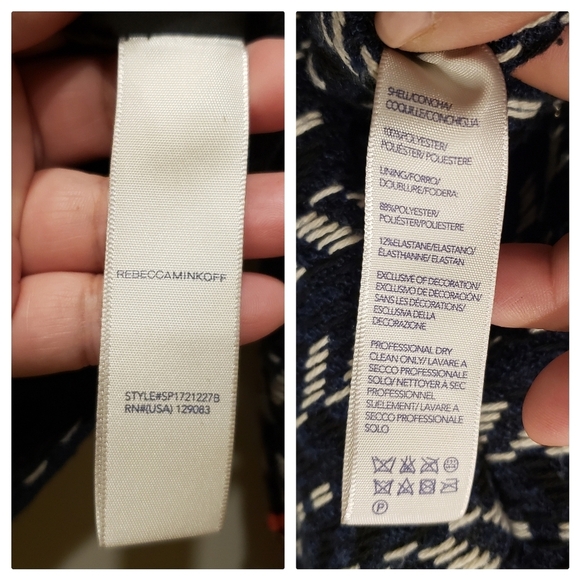 Rebecca Minkoff Woven Zipper Crop Blazer - Sz 2 US - Picture 9 of 12